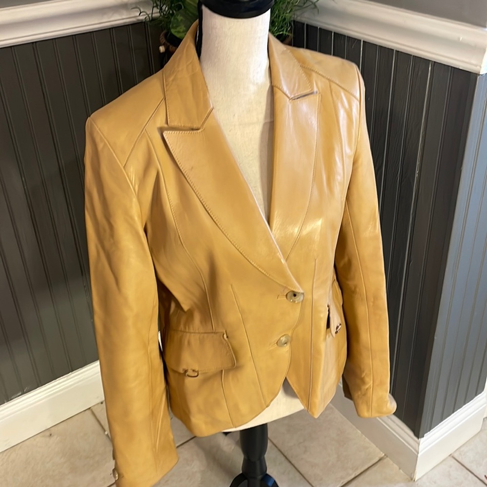 Cole Haan lamb skin jacket